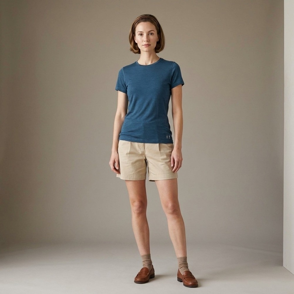 SMARTWOOL Women T Shirt XS Blue Merino Wool Gorpcore Activewear Base Layer - Picture 13 of 13